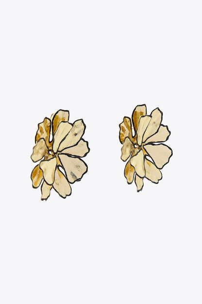 Textured Flower Earrings