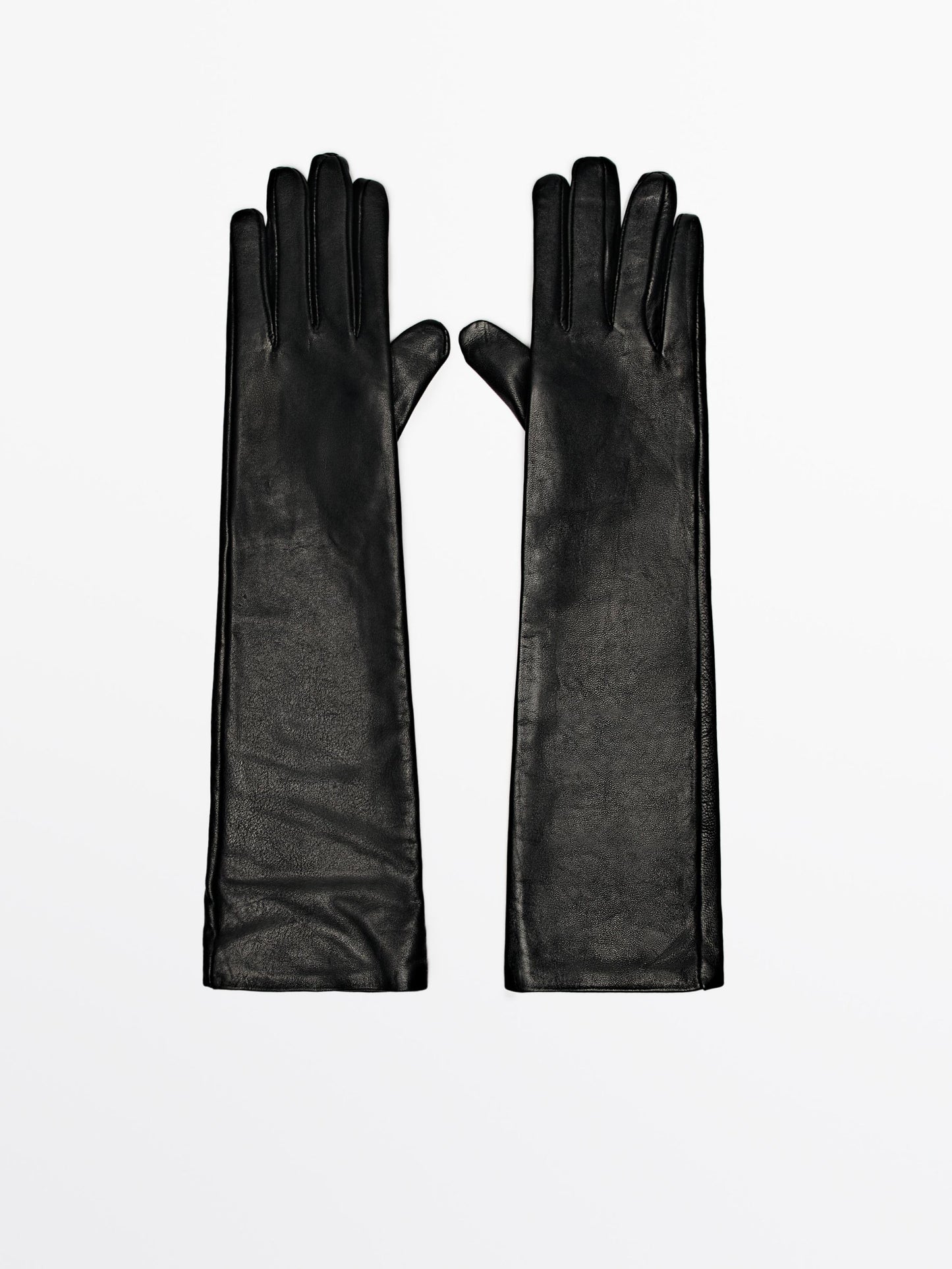 Long leather gloves