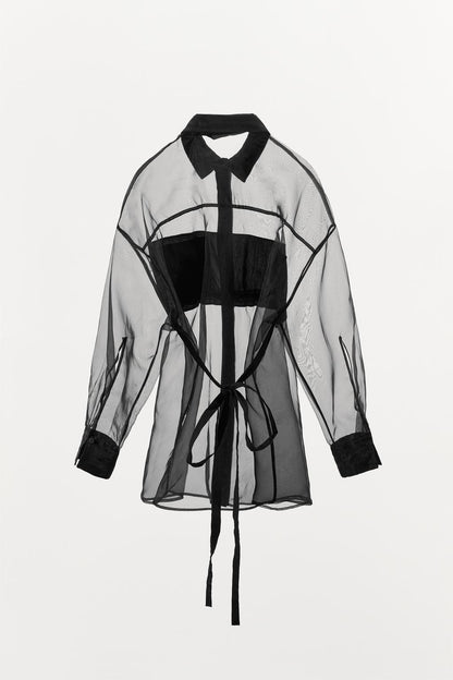 Oversized Organza Shirt