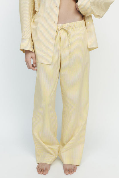 Striped pyjama-style trousers