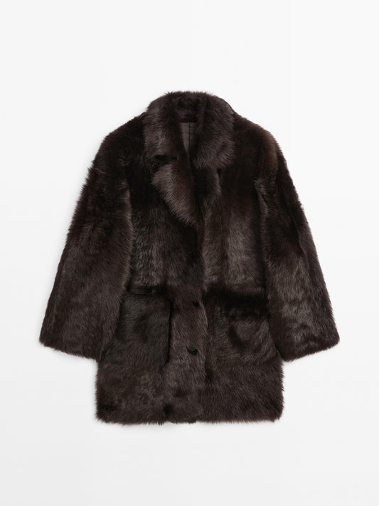 Long Tuscan leather coat