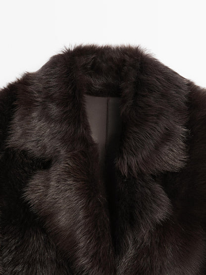 Long Tuscan leather coat