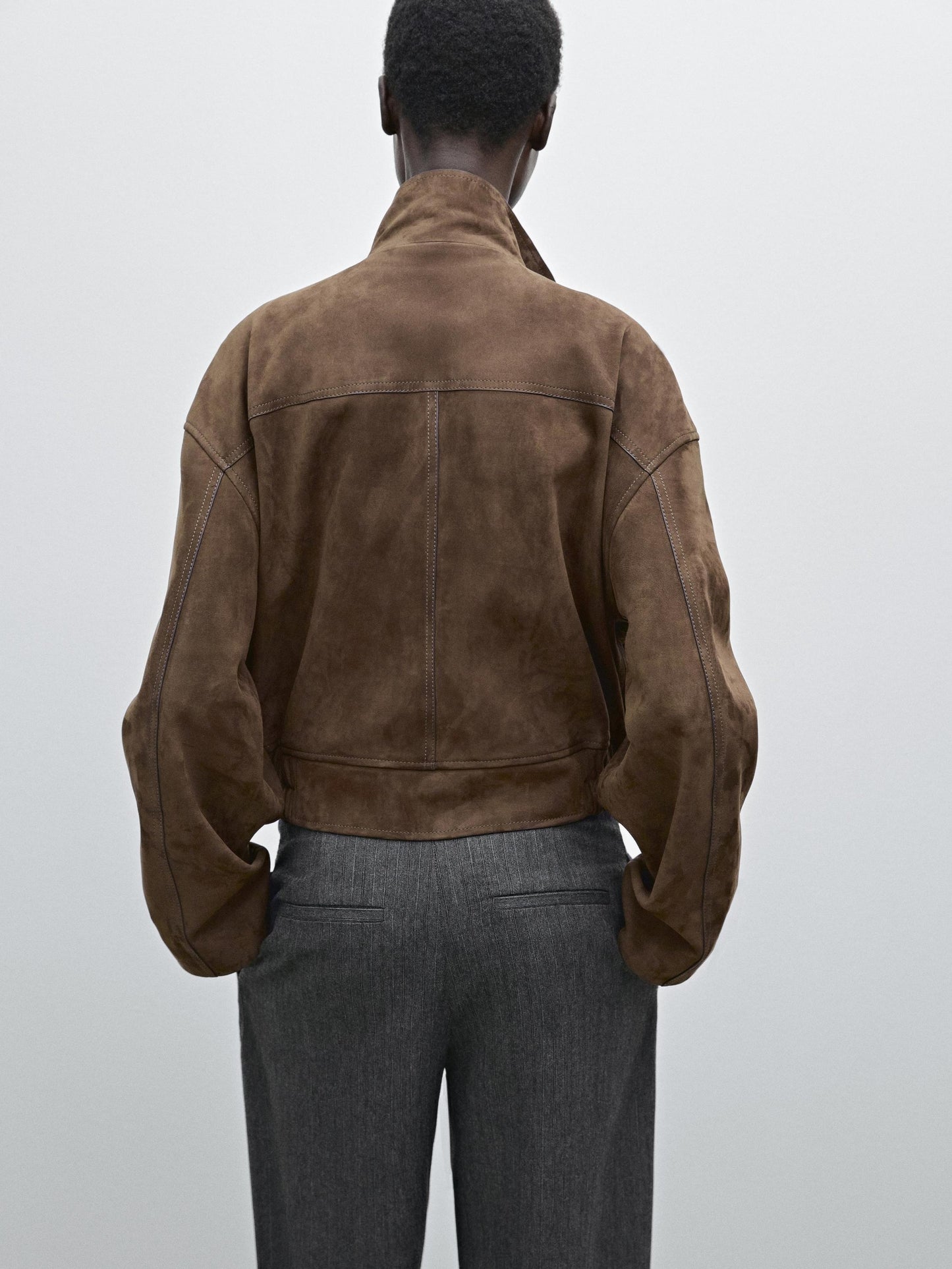 Nubuck leather jacket