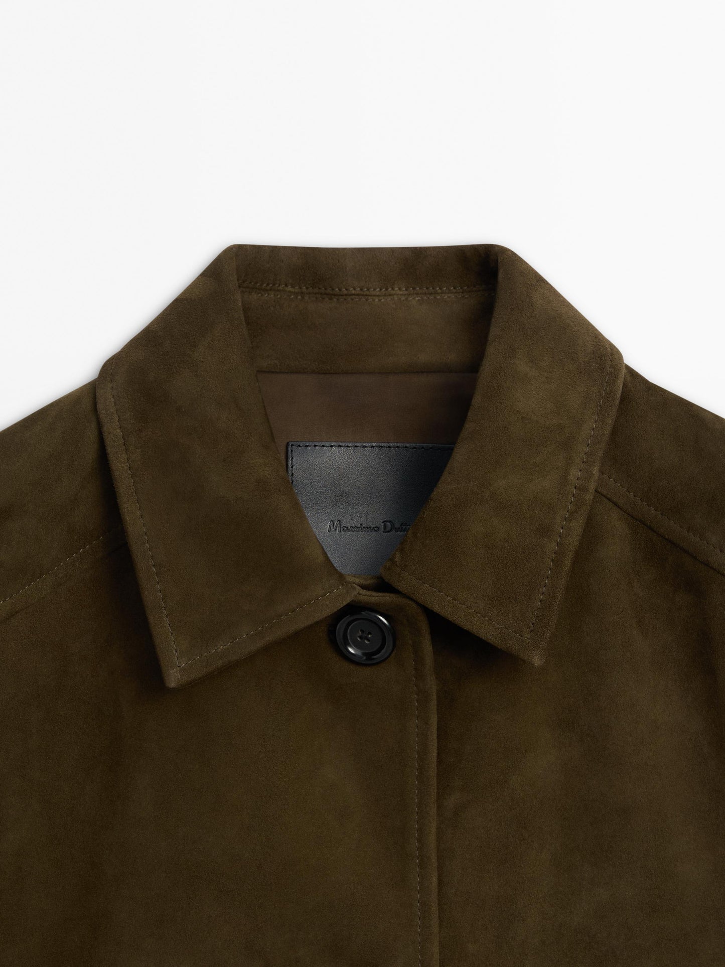 Suede jacket with buttons