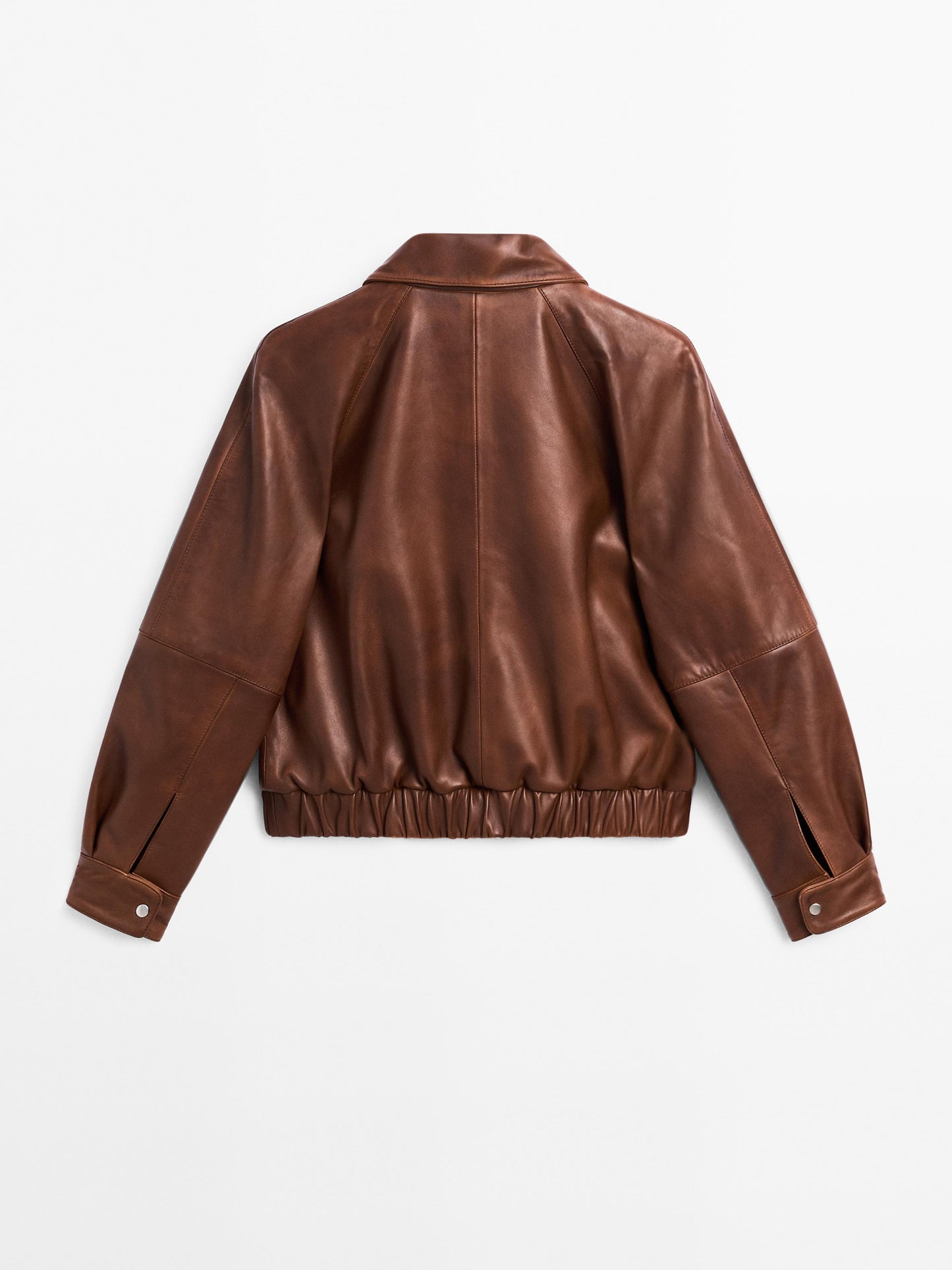 Waxed nappa leather jacket