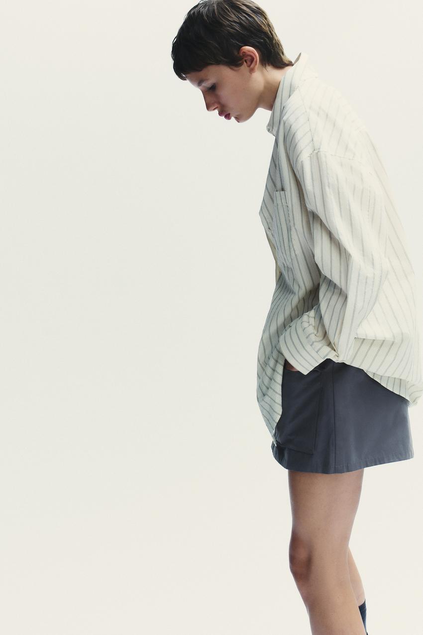 Oversize Shirt with Tie
