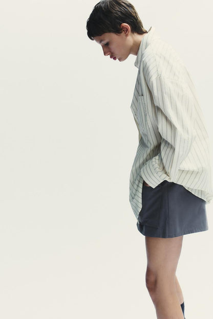 Oversize Shirt with Tie