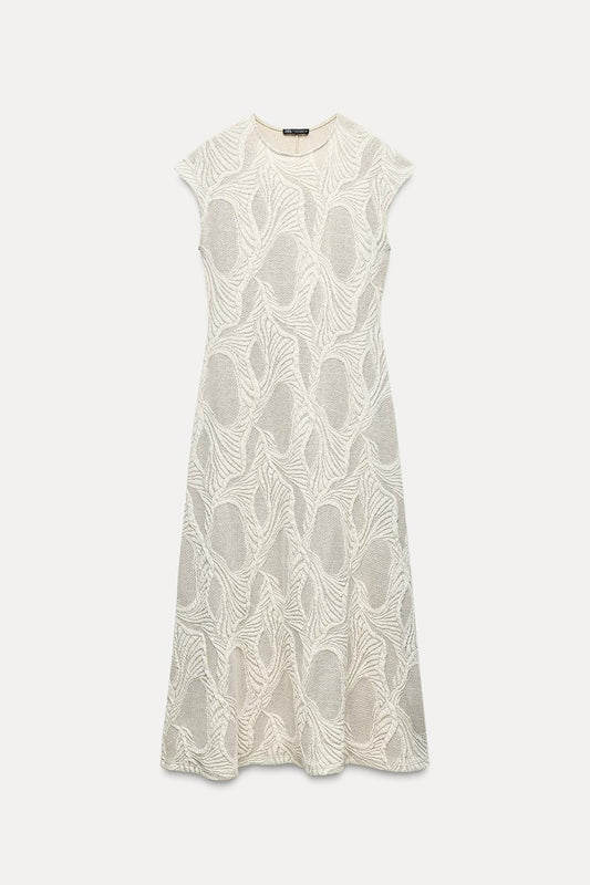 Jacquard Midi Dress