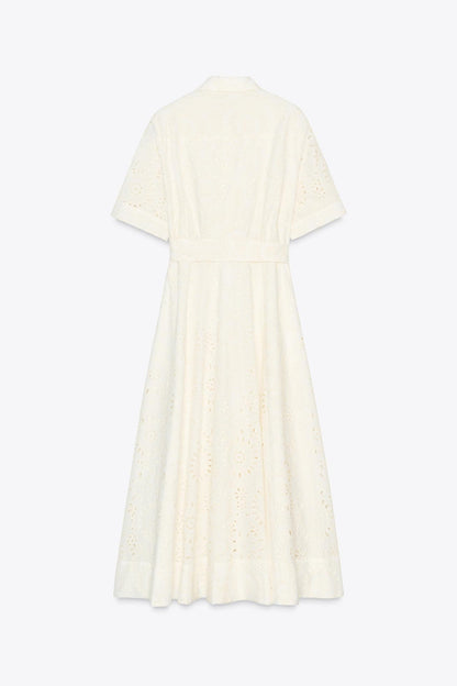 ZW Collection Embroidered Shirt Dress