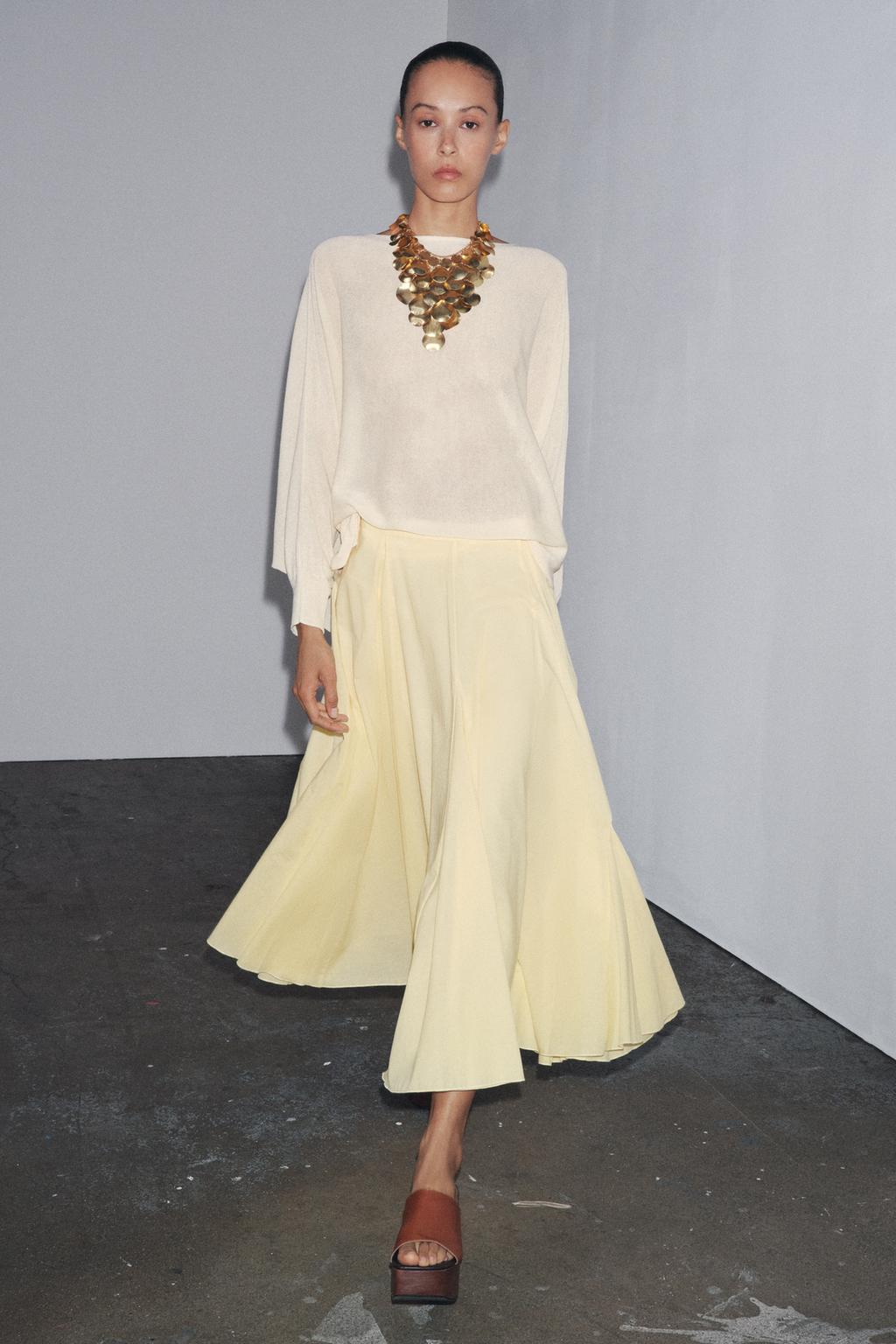 ZW Collection Flared Midi Skirt