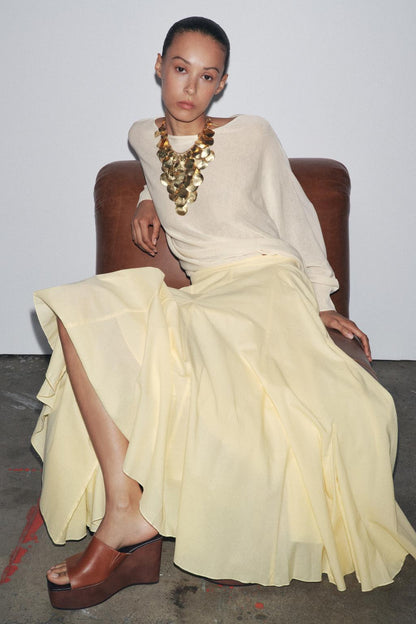 ZW Collection Flared Midi Skirt