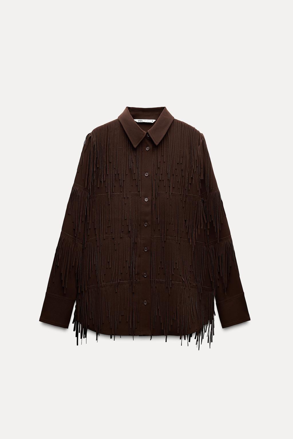 ZW Collection Maxi Fringe Shirt