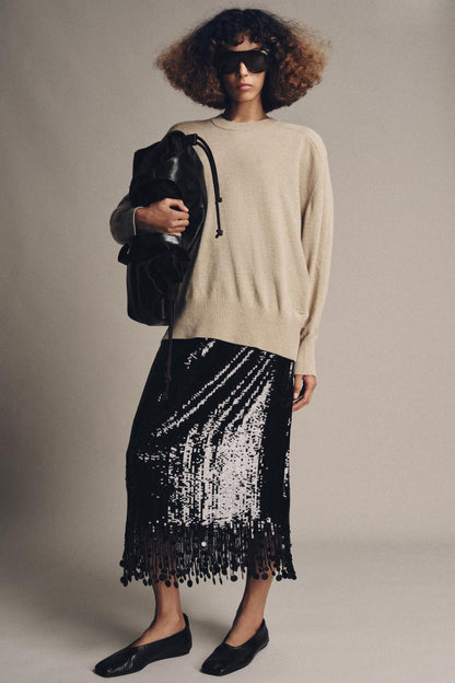 Zw Collection Long Sequin Skirt