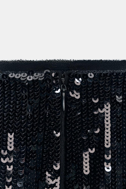 Zw Collection Long Sequin Skirt