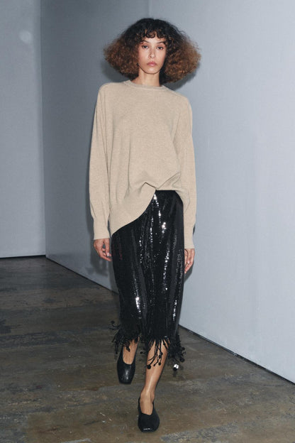 Zw Collection Long Sequin Skirt