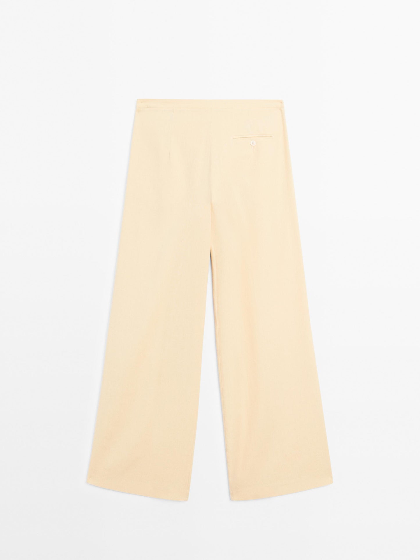 Linen blend suit trousers