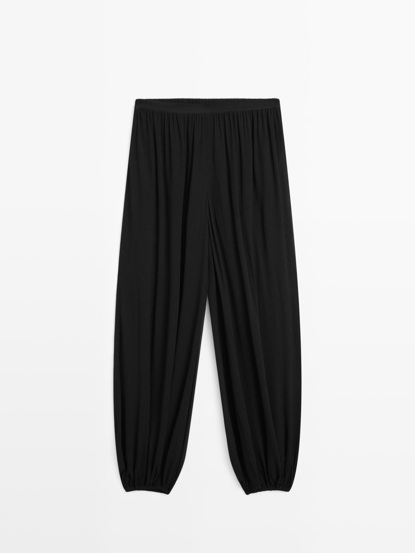 Sarouel trousers in flowing fabric