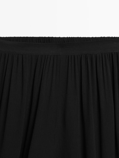 Sarouel trousers in flowing fabric