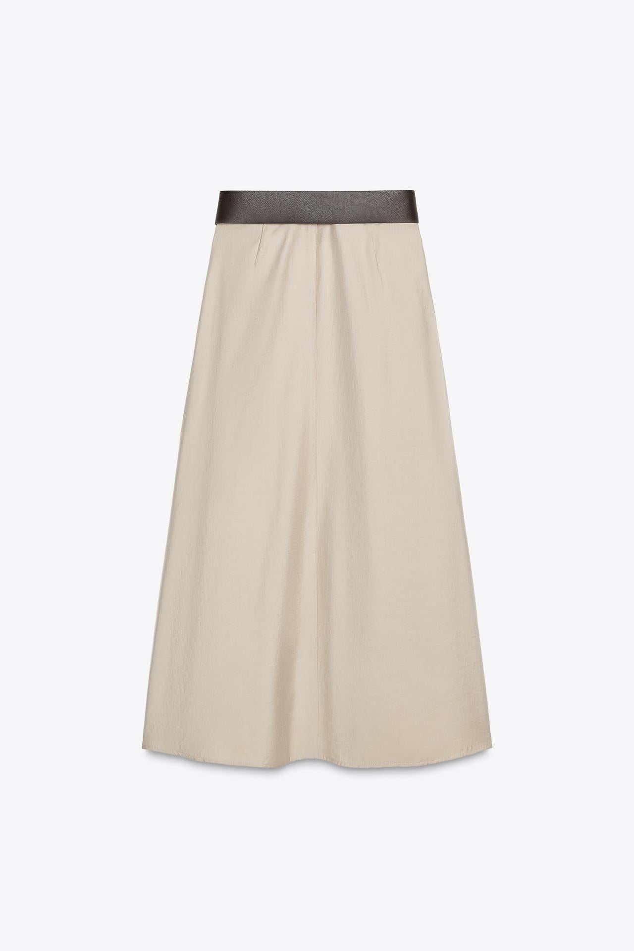 Belted Midi Skirt