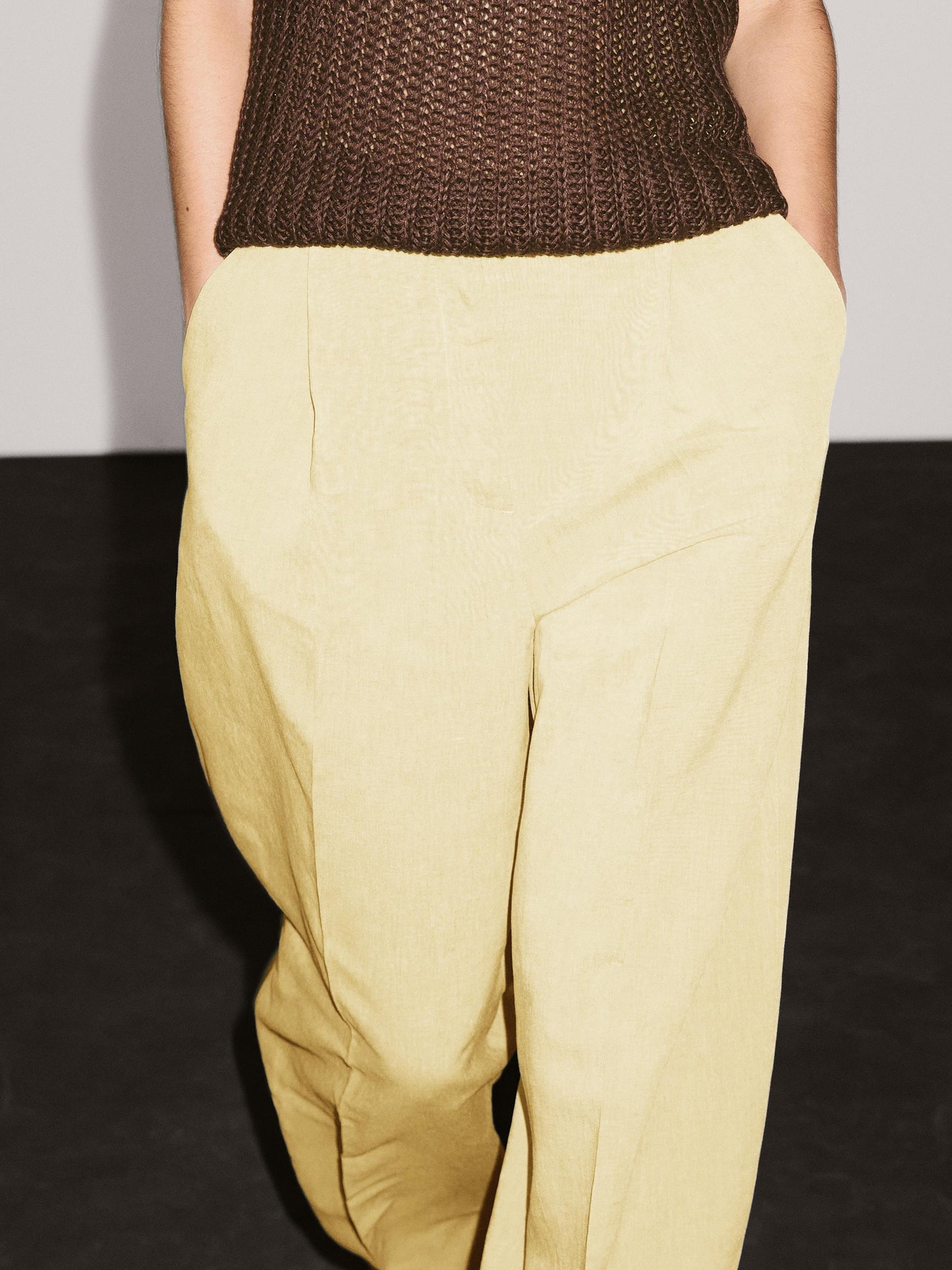 Suit trousers with dart detail