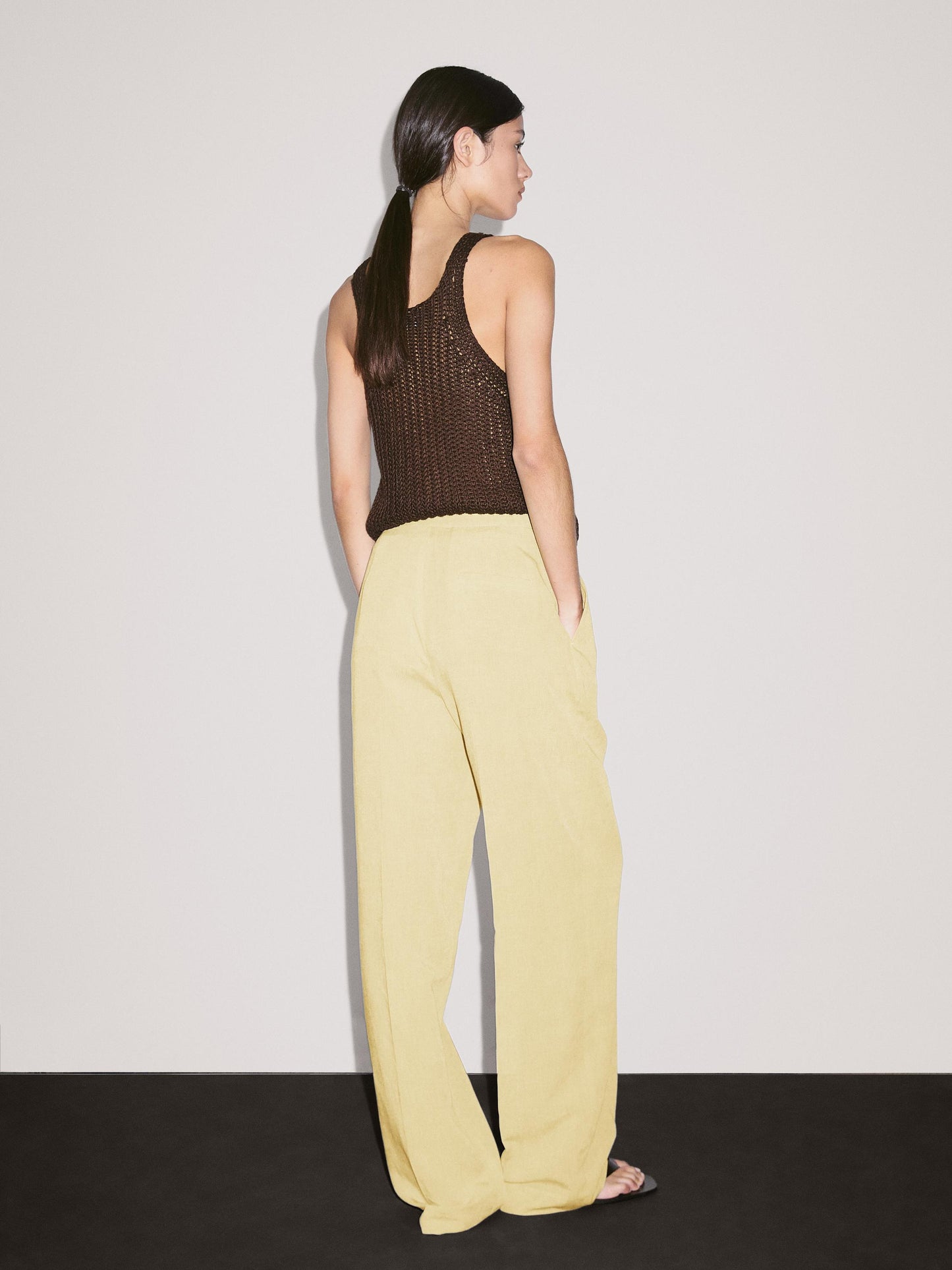 Suit trousers with dart detail