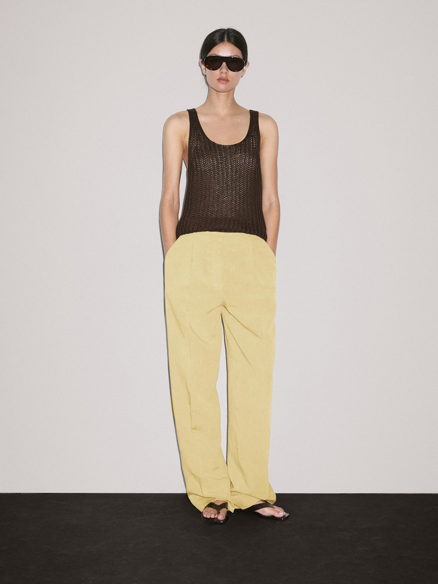 Suit trousers with dart detail