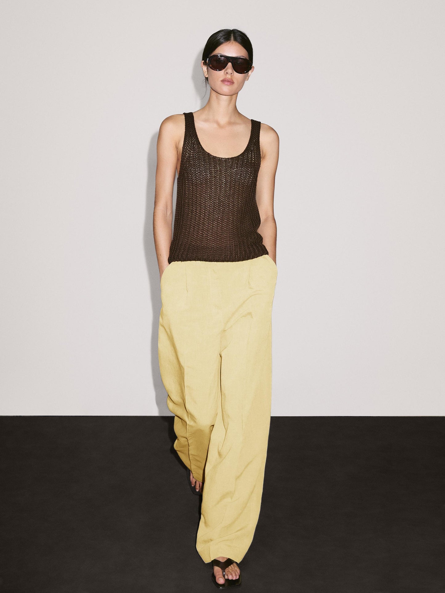Suit trousers with dart detail