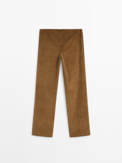 100% cotton corduroy trousers