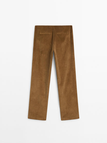 100% cotton corduroy trousers