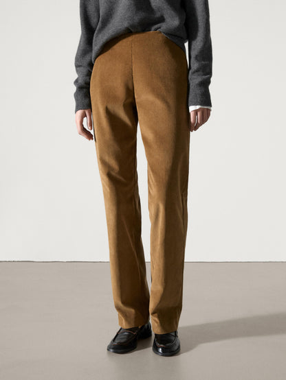 100% cotton corduroy trousers