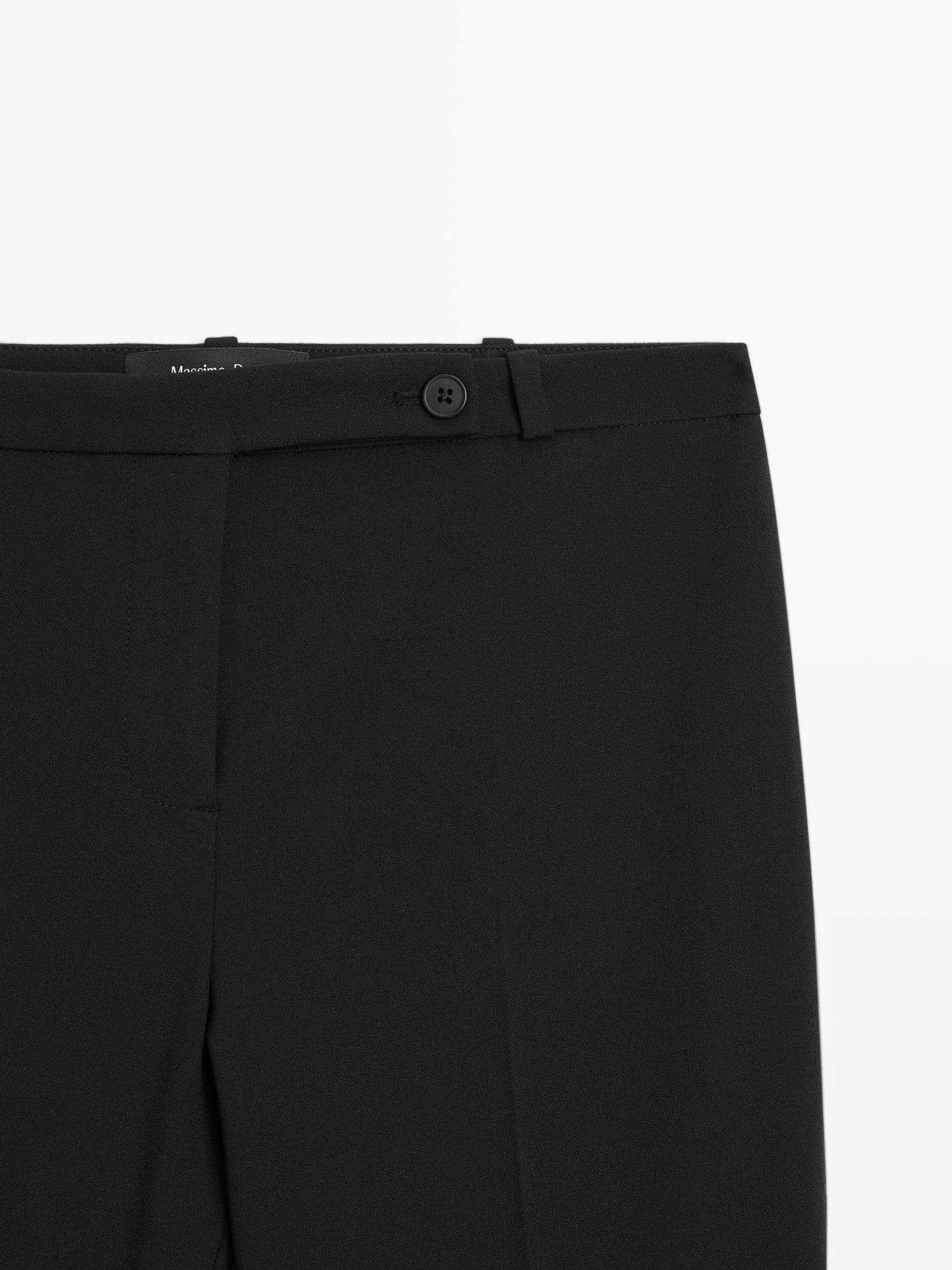 Darted trousers with elasticated hems