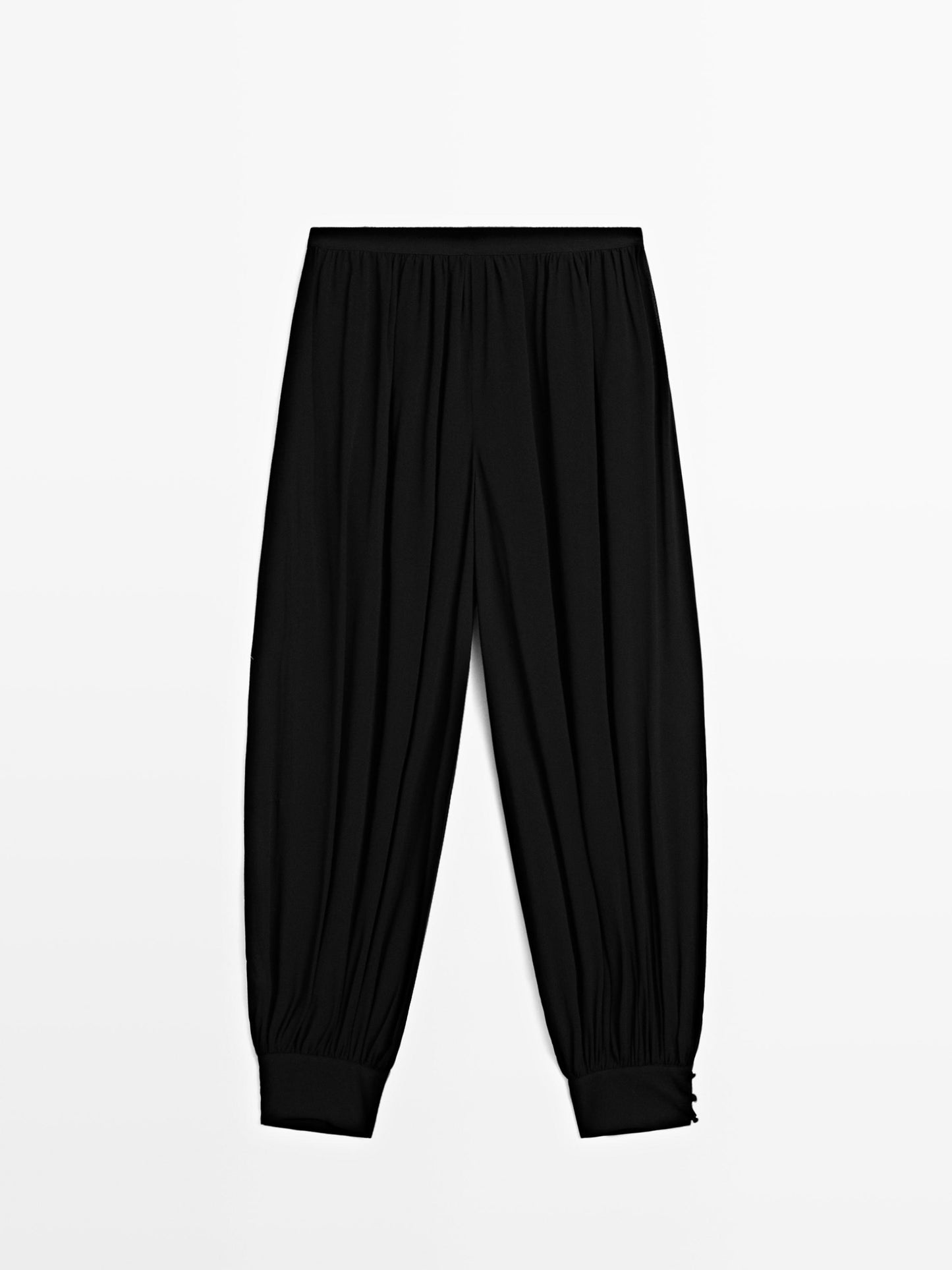 Sarouel trousers with button details