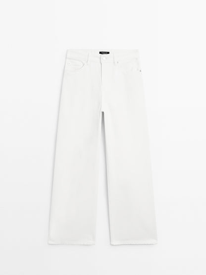 High-waist barrel fit jeans