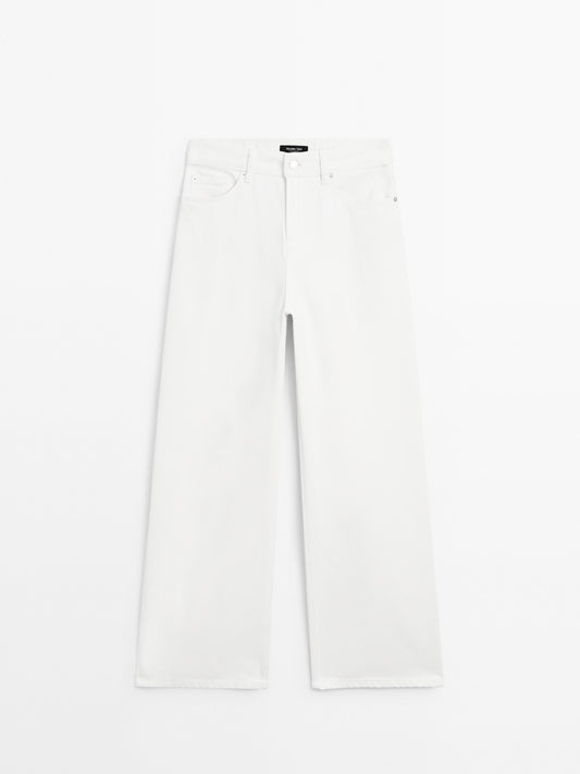 High-waist barrel fit jeans