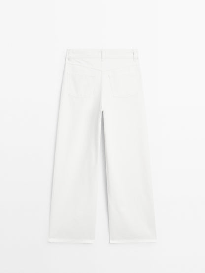 High-waist barrel fit jeans