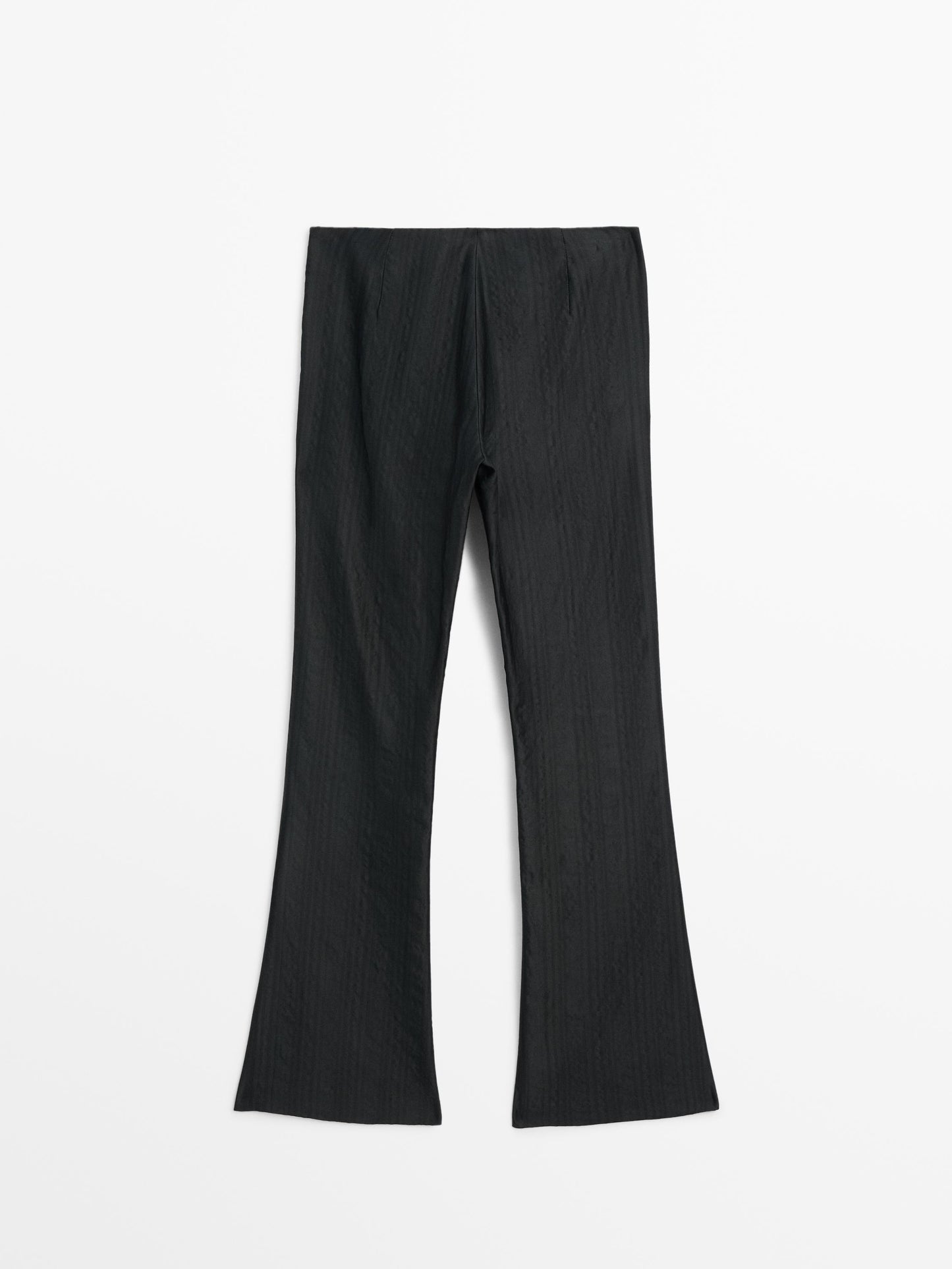 Flowing jacquard trousers