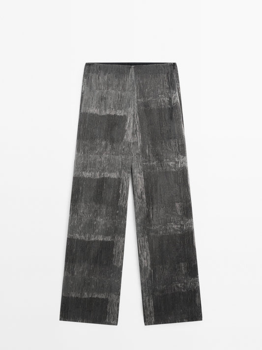 Jacquard trousers co-ord