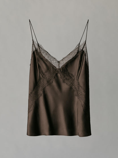 Strappy lace camisole top