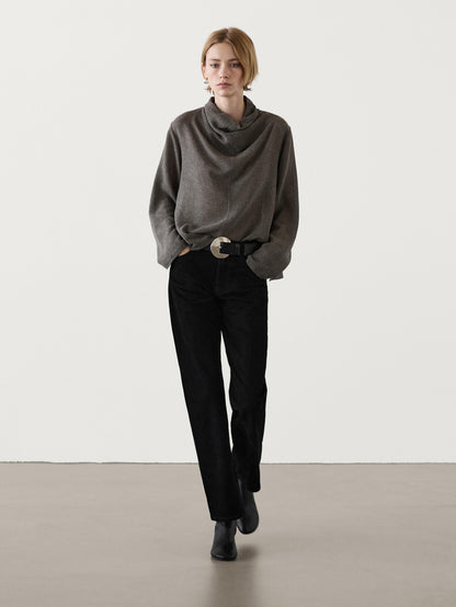 High neck shirt top