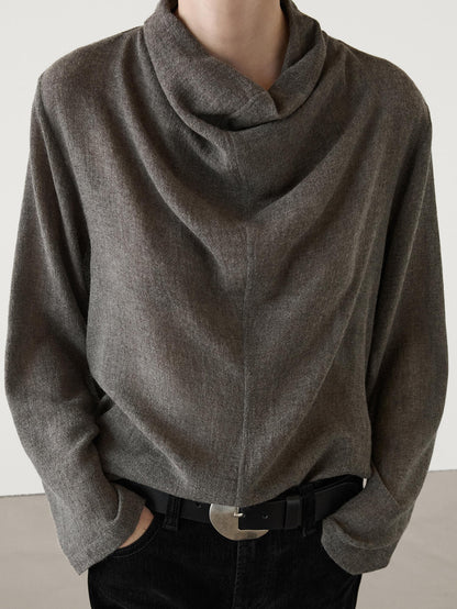 High neck shirt top