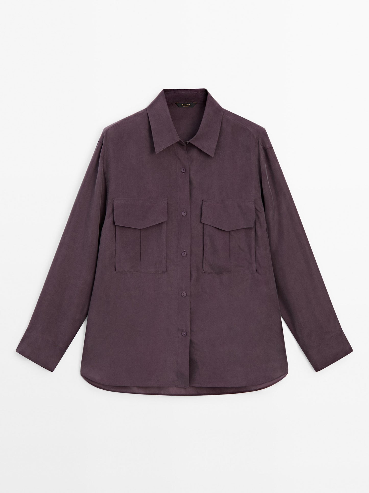 100% silk shirt with pockets