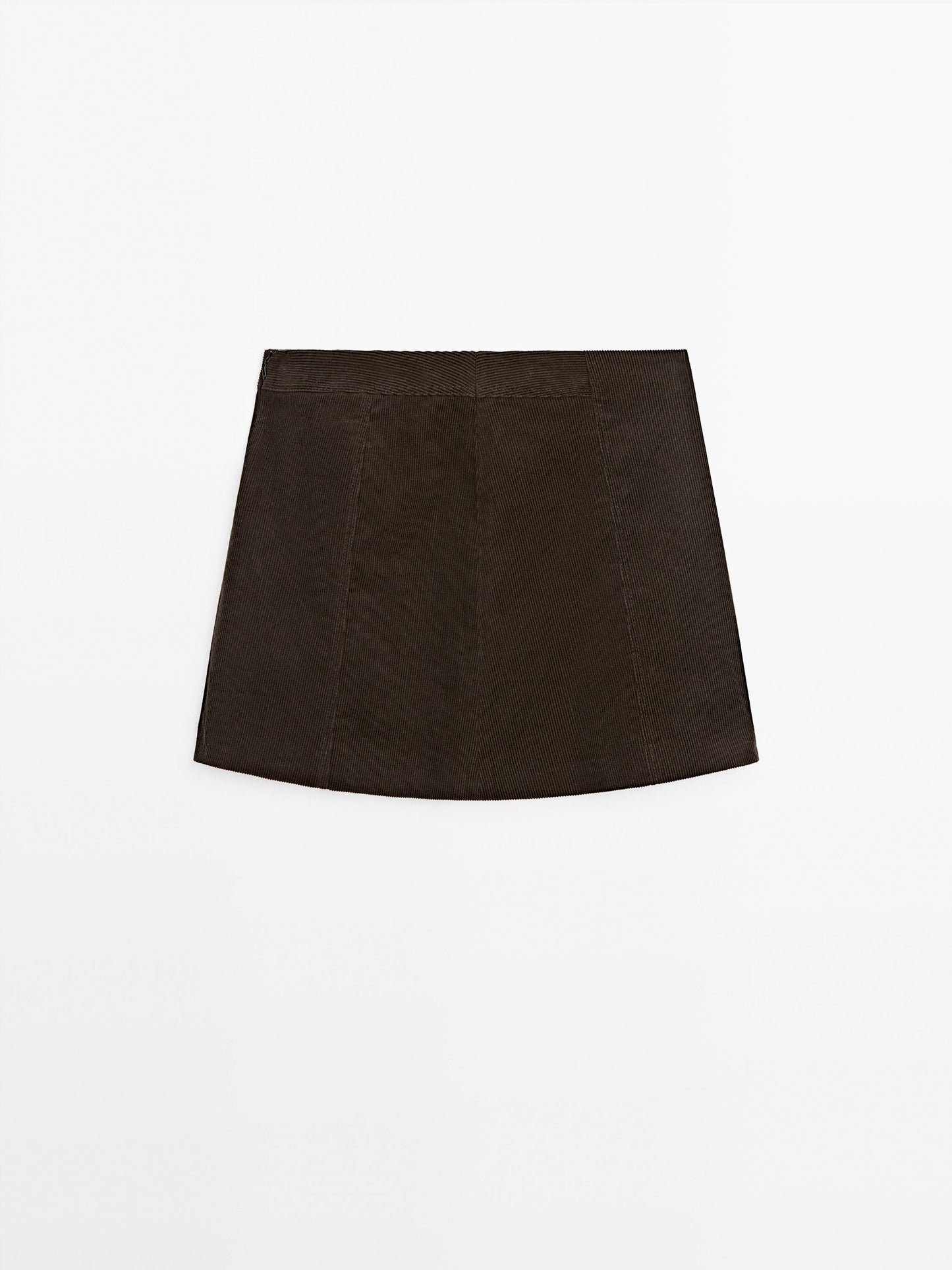 Corduroy mini skirt