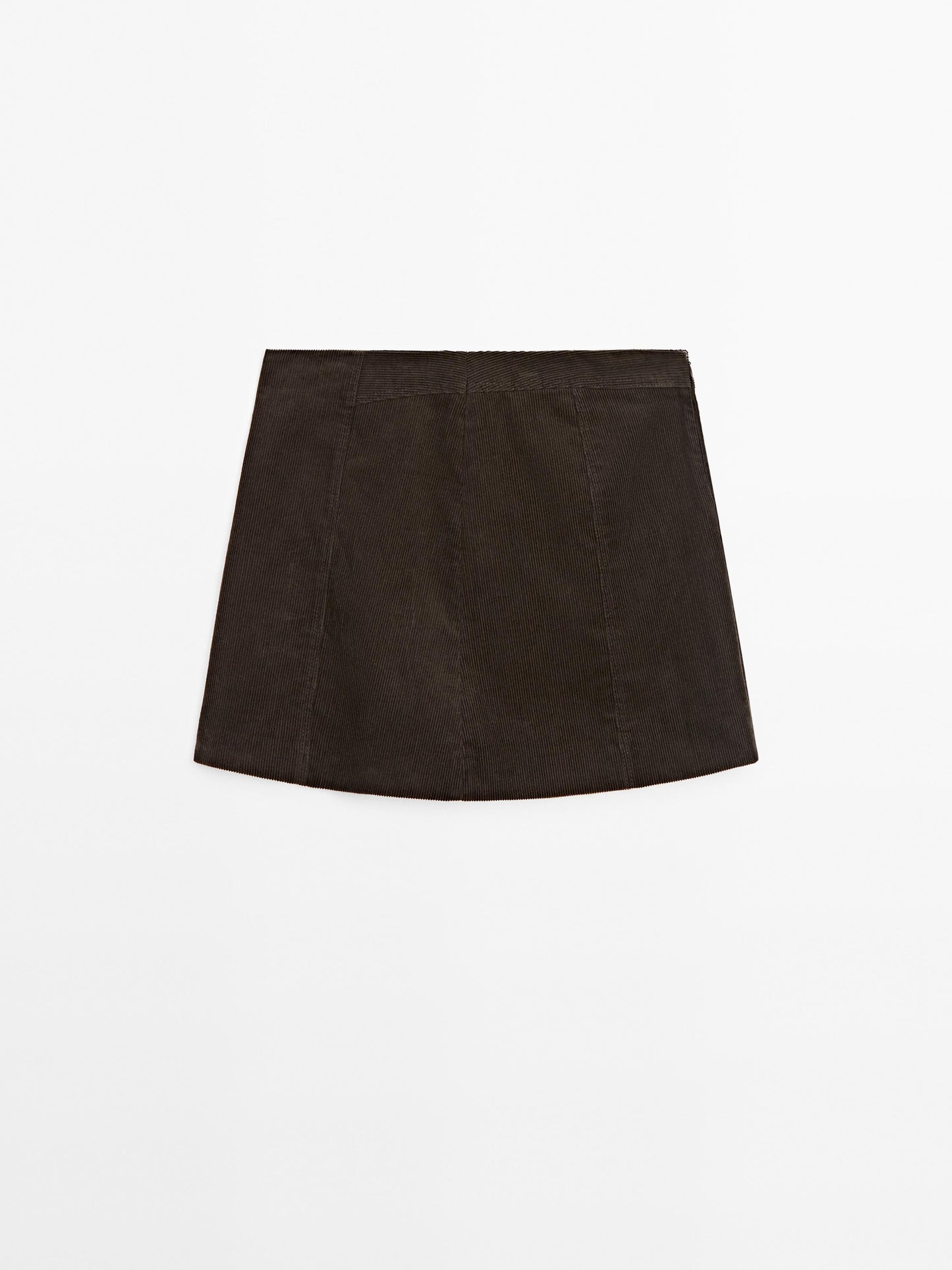 Corduroy mini skirt