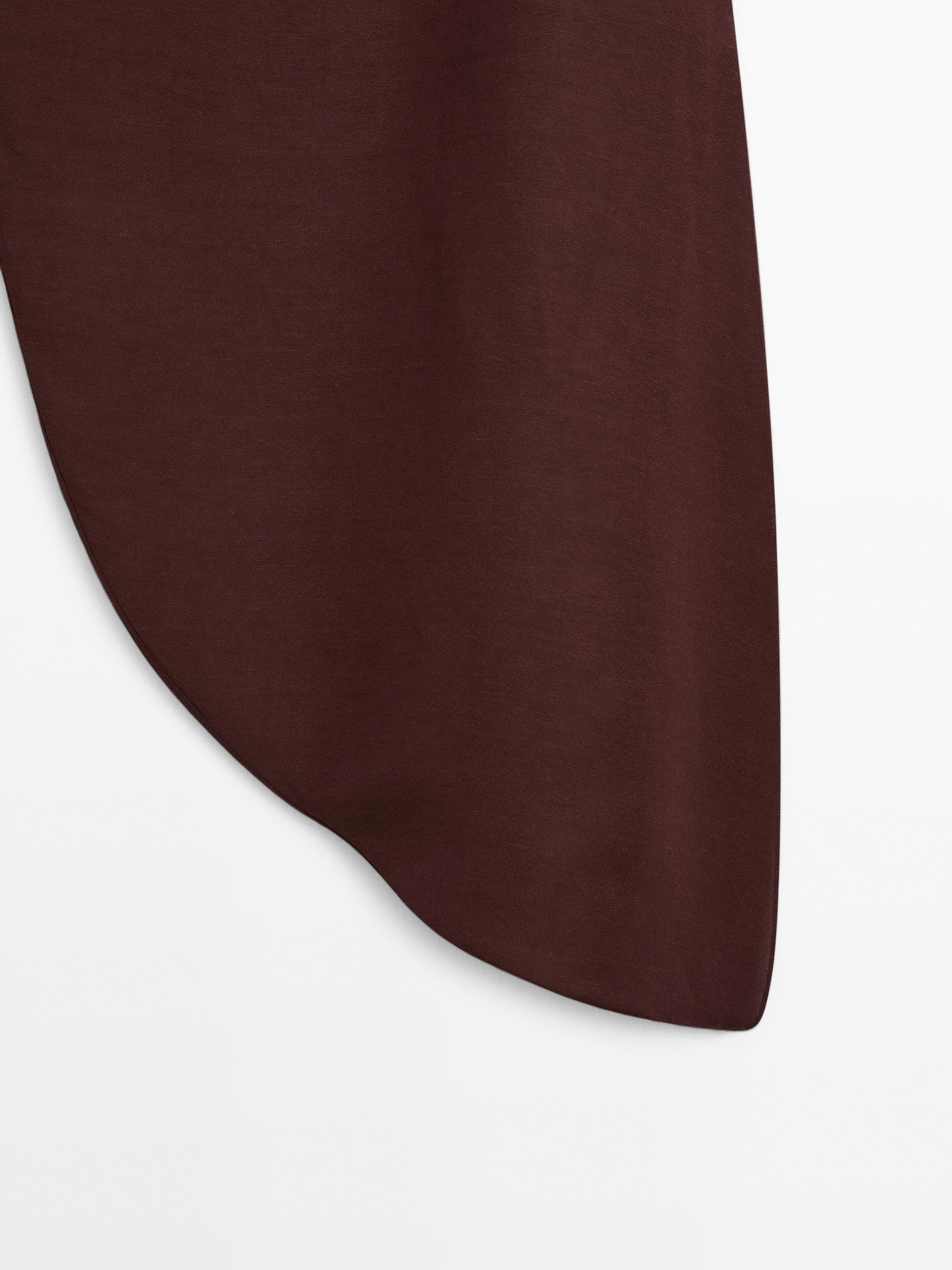 Midi skirt with asymmetric hem