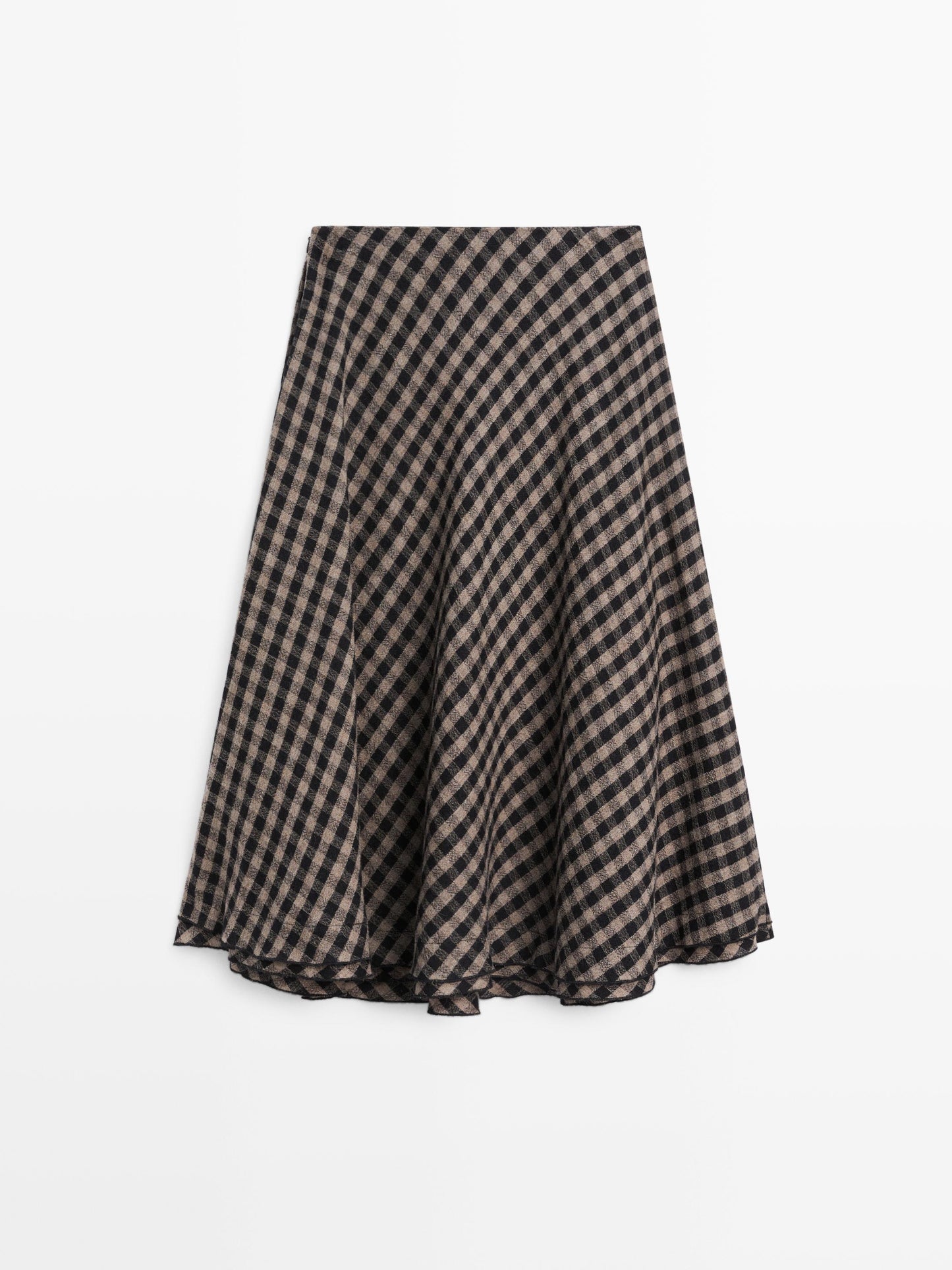 Flared with check detailing