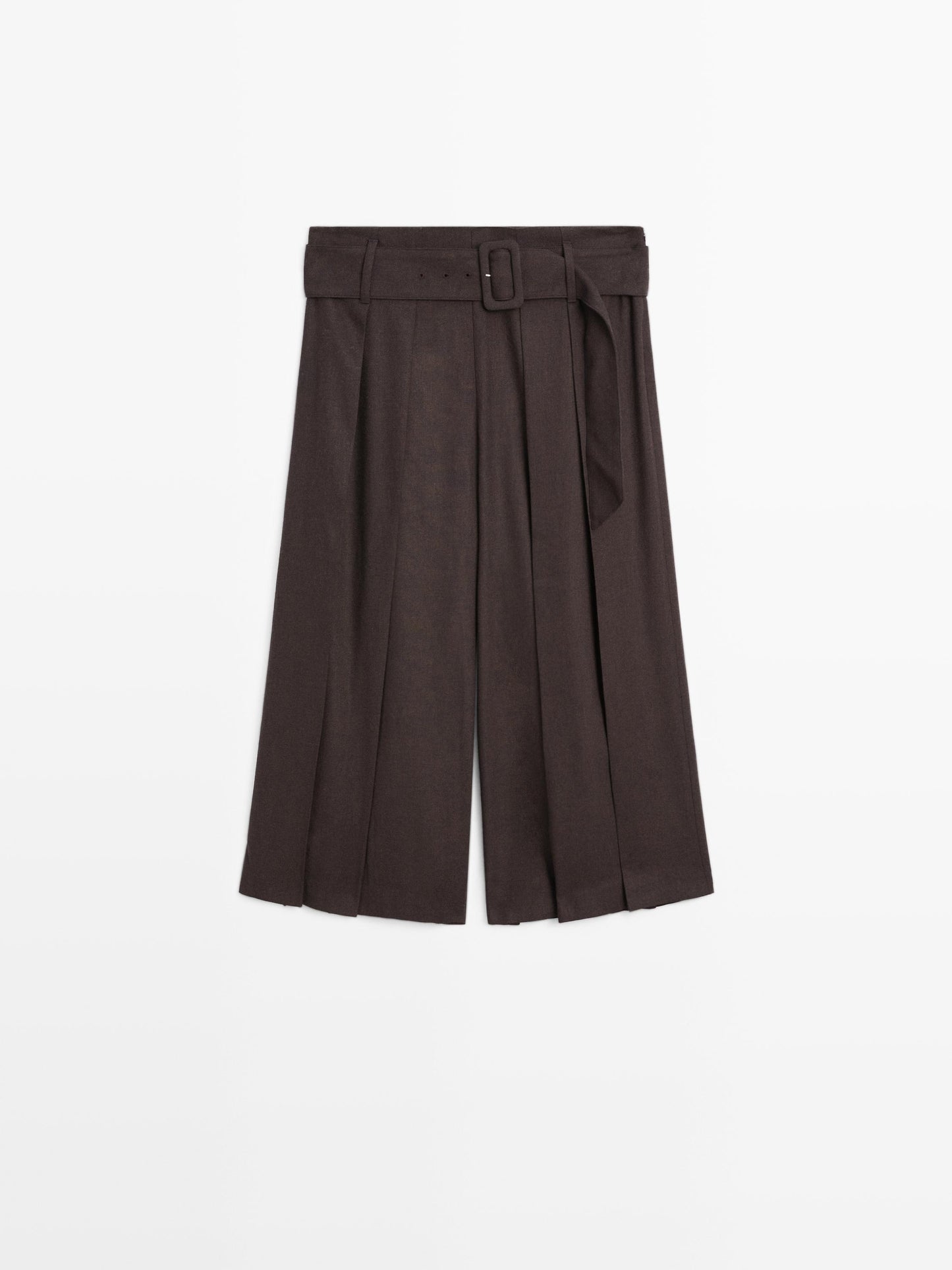 Skort trousers with belt