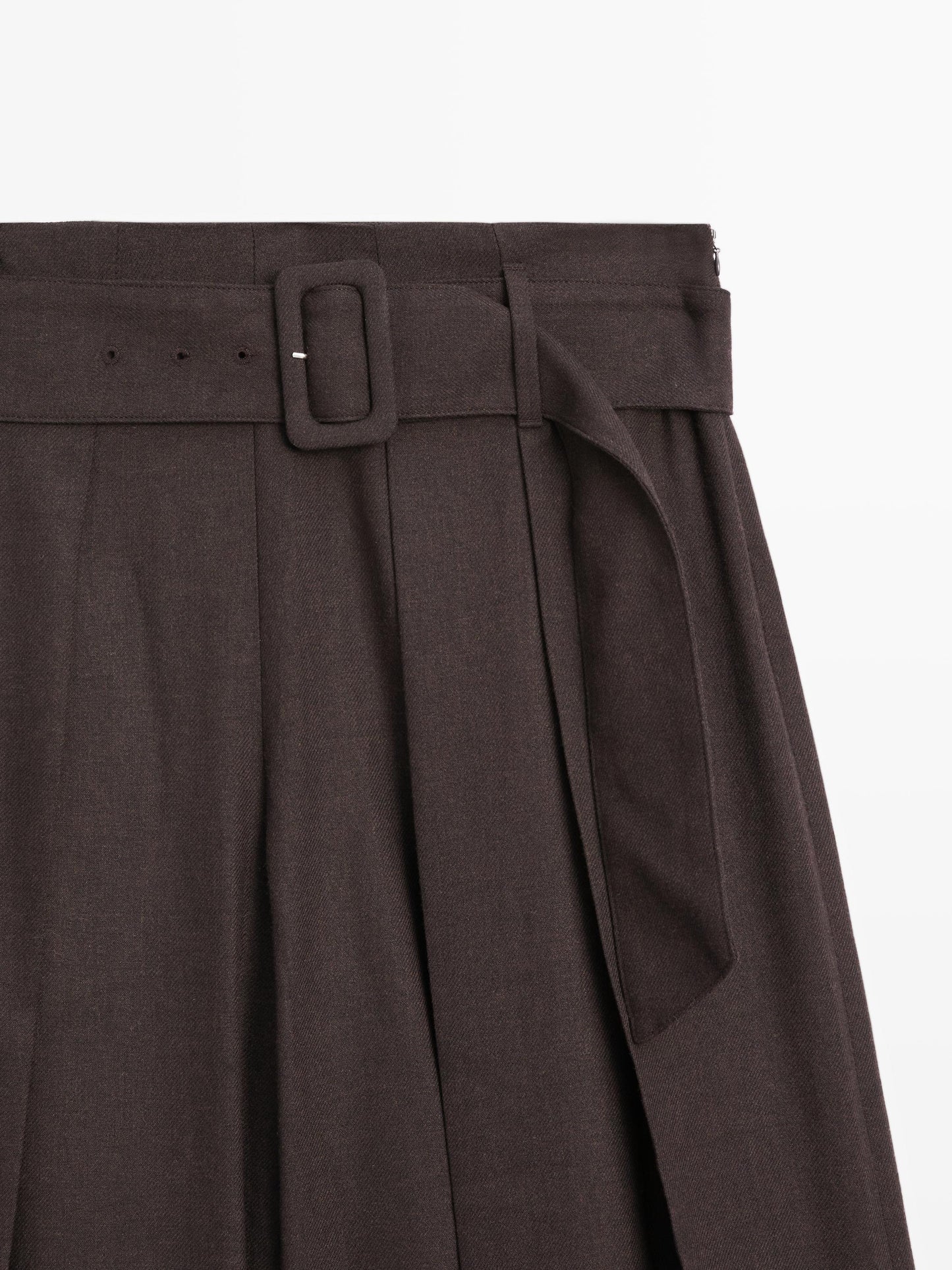 Skort trousers with belt