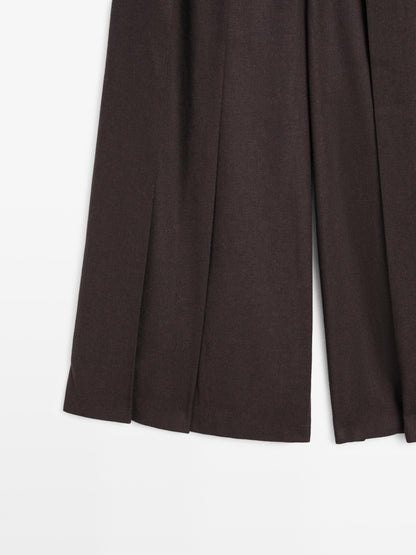 Skort trousers with belt