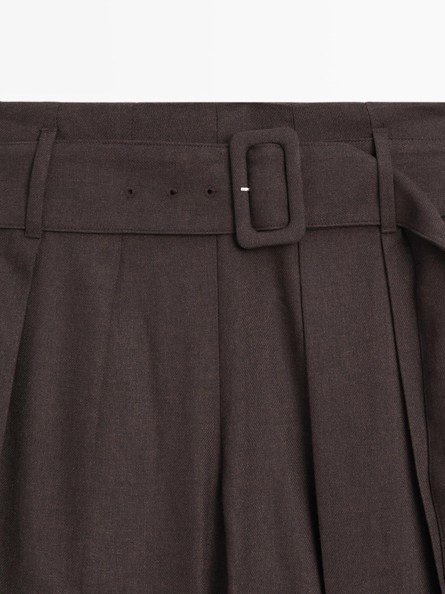Skort trousers with belt