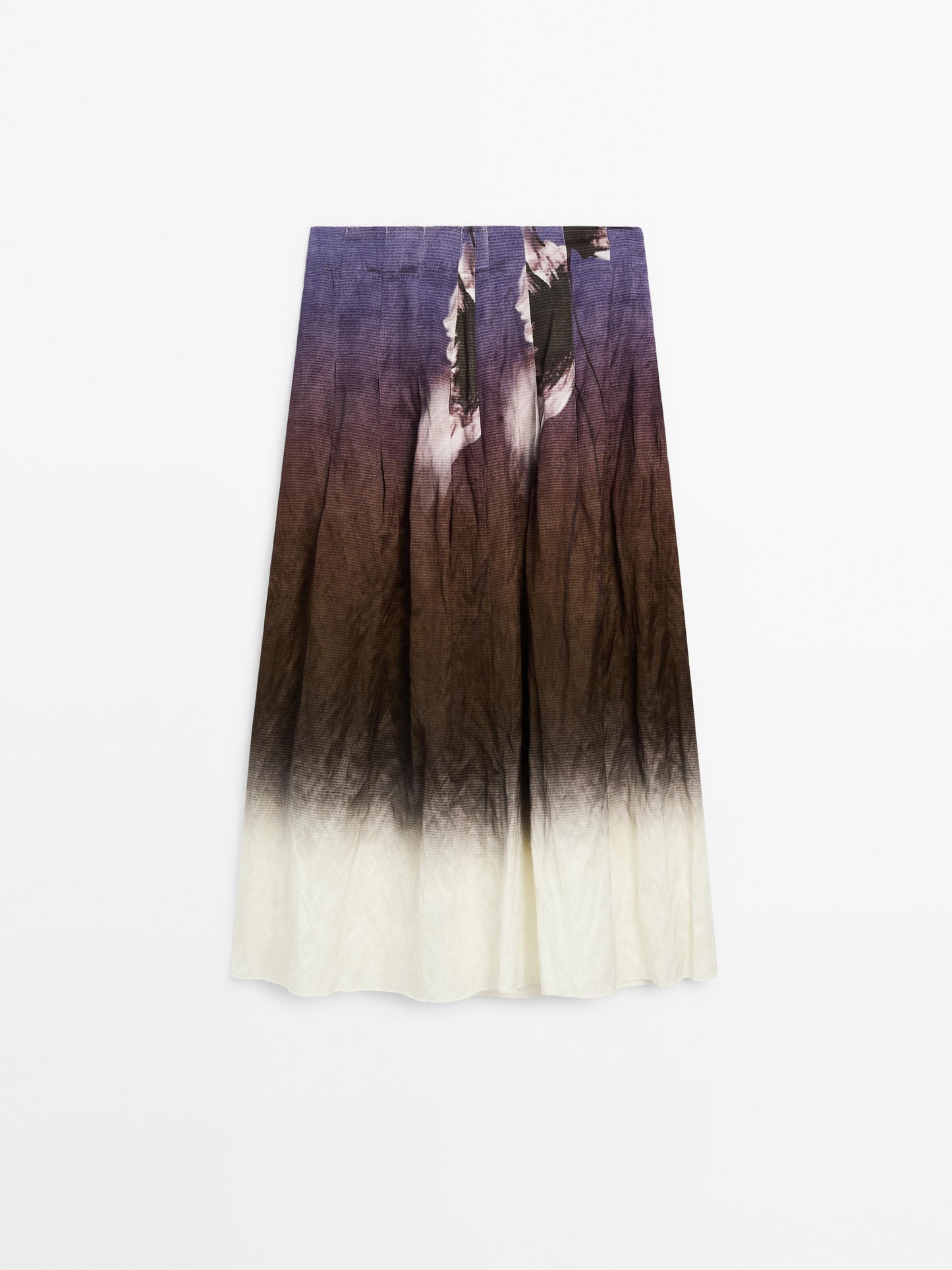 Ombré midi skirt